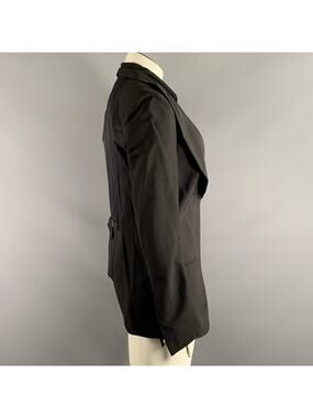 ALESSANDRO VASINI Size M Black Wool Blend Blazer Jacket Indoor Blazer